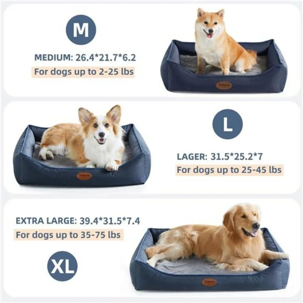 Orthopedic Beds for Medium Dogs, Durable Egg Crate Foam 26.4